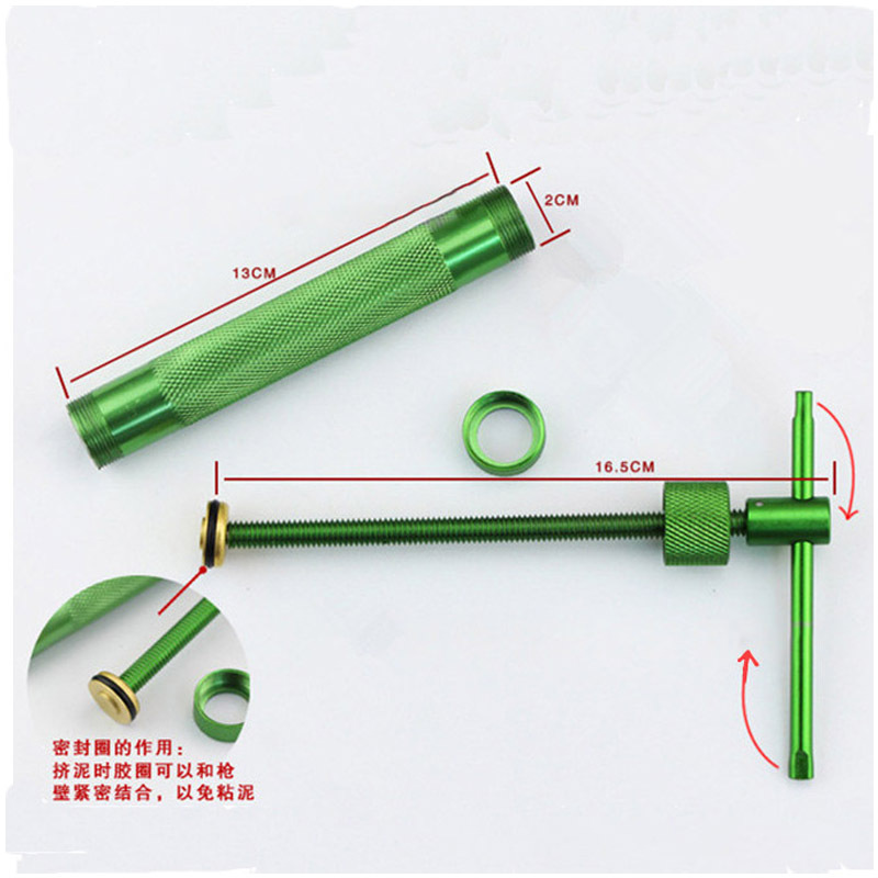 DIY烘焙用具 挤泥器 挤泥枪 20种花式花纹不锈钢油泥造型陶艺模具