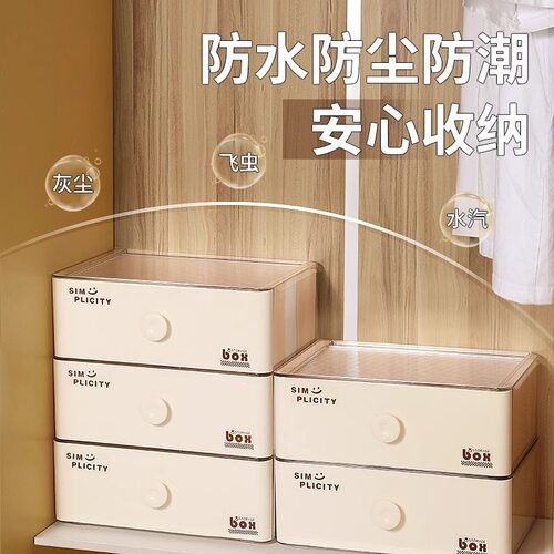 内衣内裤收纳盒抽屉式家