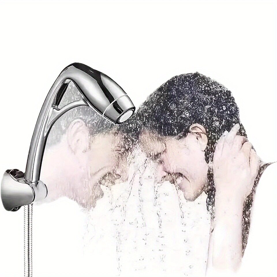 空气能沁氧手持淋浴花洒粗孔防堵涡轮高压喷头淋浴家用洗澡莲蓬头