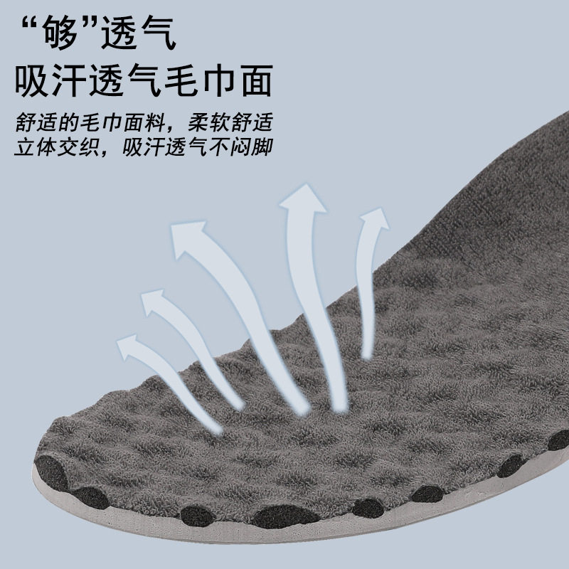 【新品】羽毛球碳板抗扭矩鞋垫毛巾布面透气吸汗poron减震高弹