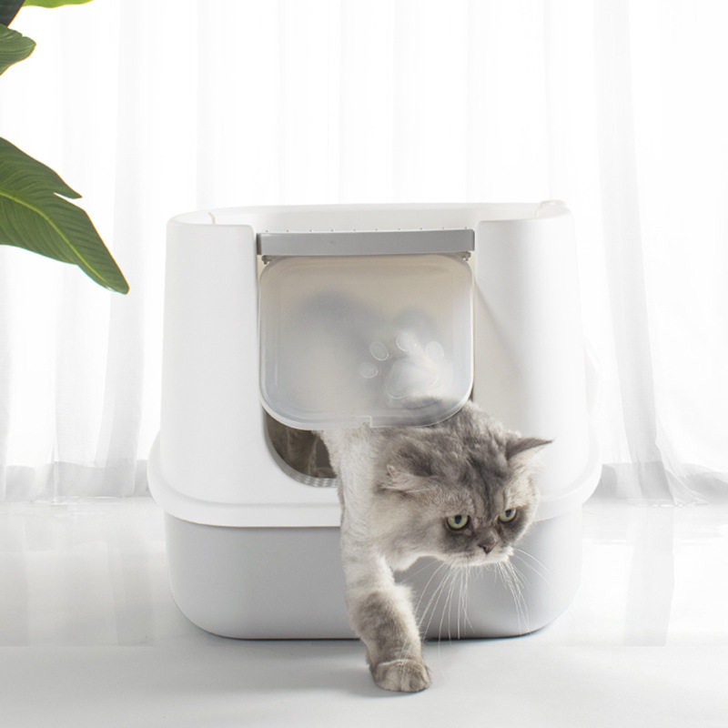 乐优派 热销猫砂盆全封闭防外溅猫厕所防臭宠物清洁用品防带猫砂