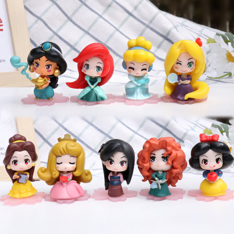 美人鱼贝儿花木兰白雪公主盲盒图片