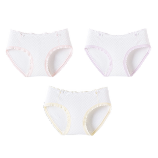 顶呱呱女童内裤抗菌不夹pp春夏季薄款新款女孩中大童宝宝三角短裤