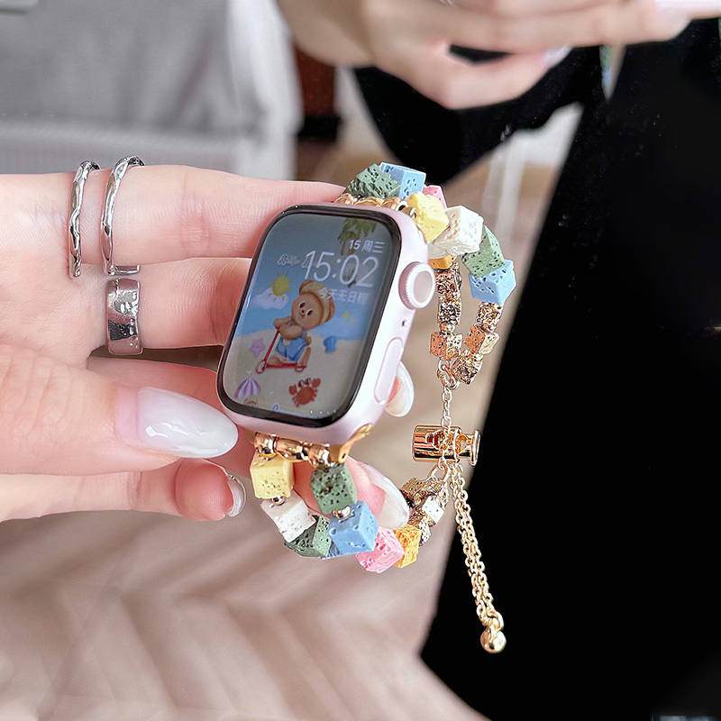 新款多巴胺适用苹果s11手表带