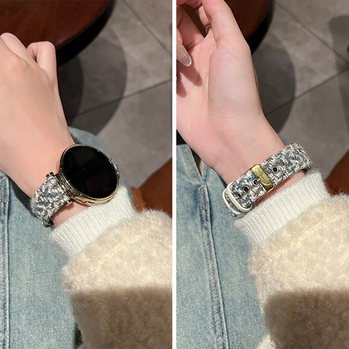 GT6表带迷彩编织GT5羊毛款18mm