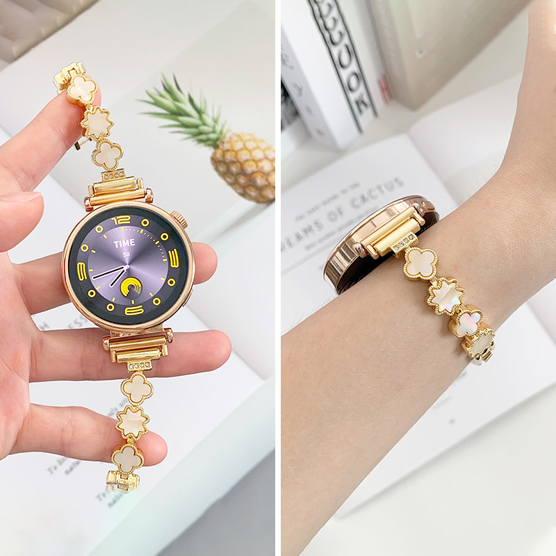 细贝四叶草华为GT4表带GT5女款41