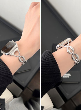 铜铃设计不锈钢iwatch10表带苹果