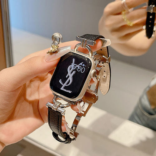 高级感iwatch10表带金属蝴蝶扣