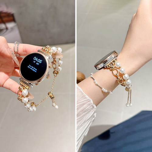 仿珍珠手链式GT6/GT5表带GT4女款