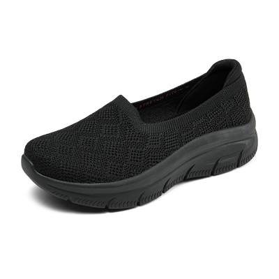 斯凯奇女鞋轻便一脚蹬渔夫鞋