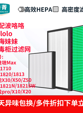 适配BOLOLO刘海妹妹消毒柜HEPA滤芯X20波咯咯X30/X50/轻盈PRO/X10