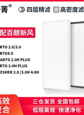 适配百朗新风系统滤网SMARTO/E-FRESHER 2.0H/3.0H/4.0H PLUS滤芯