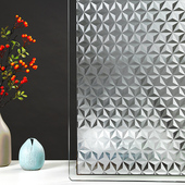 立体复古钻石玻璃贴纸卫生间浴室窗户防窥遮阳透光抗紫外线装 饰膜