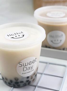 650ml烧仙草芋圆水果捞西米露甜品包装罐子一次性打包盒子