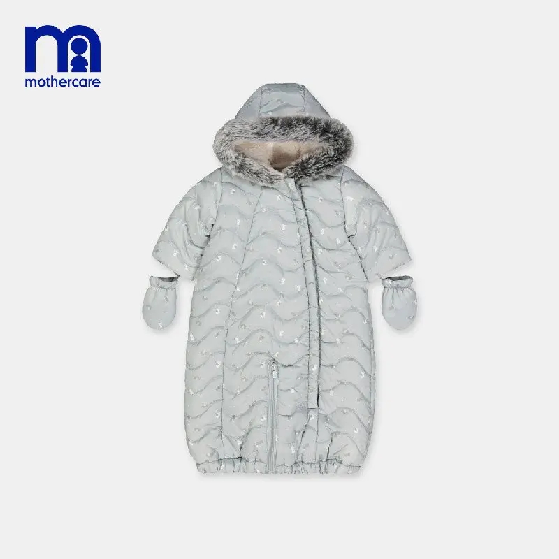 mothercare加厚冬季连体睡袋
