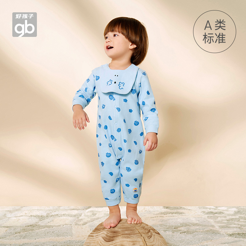 好孩子长袖连体衣德绒春秋保暖