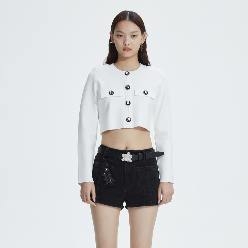 revan设计师高级感小香毛开衫