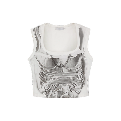 REVAN芮范设计师款酷感帅气仿真印花背心RM31201081