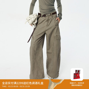 裤 军绿色微弯刀工装 RK11301117 经典 REVAN芮范设计师款