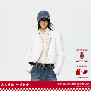 REVAN芮范设计师款微先锋千金小香风金属项链短外套RK10105326