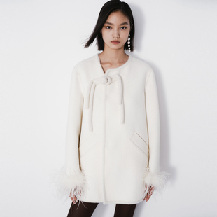 REVAN芮范设计师款 贵气双面呢大衣RM70302039 新中式