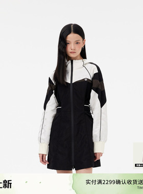 REVAN芮范设计师款甜酷运动风拼接连衣裙RM11101130