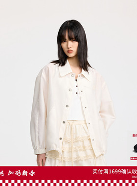 REVAN芮范设计师款欧根纱绣花衬衫短外套RL30110027