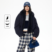 baby同款 REVAN芮范90鸭绒狐狸毛领小欧包羽绒服RL90501223