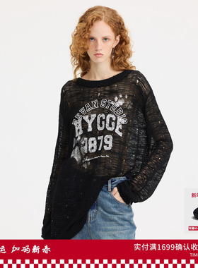 REVAN芮范设计师款肌理感镂空针织毛衫RL10601124