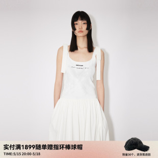 仙女度假风印花连衣裙RM31101240 设计师款 新品 REVAN芮范2024夏季