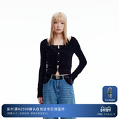 REVAN芮范设计师款 复古两件套毛衣短开衫 RN90106269