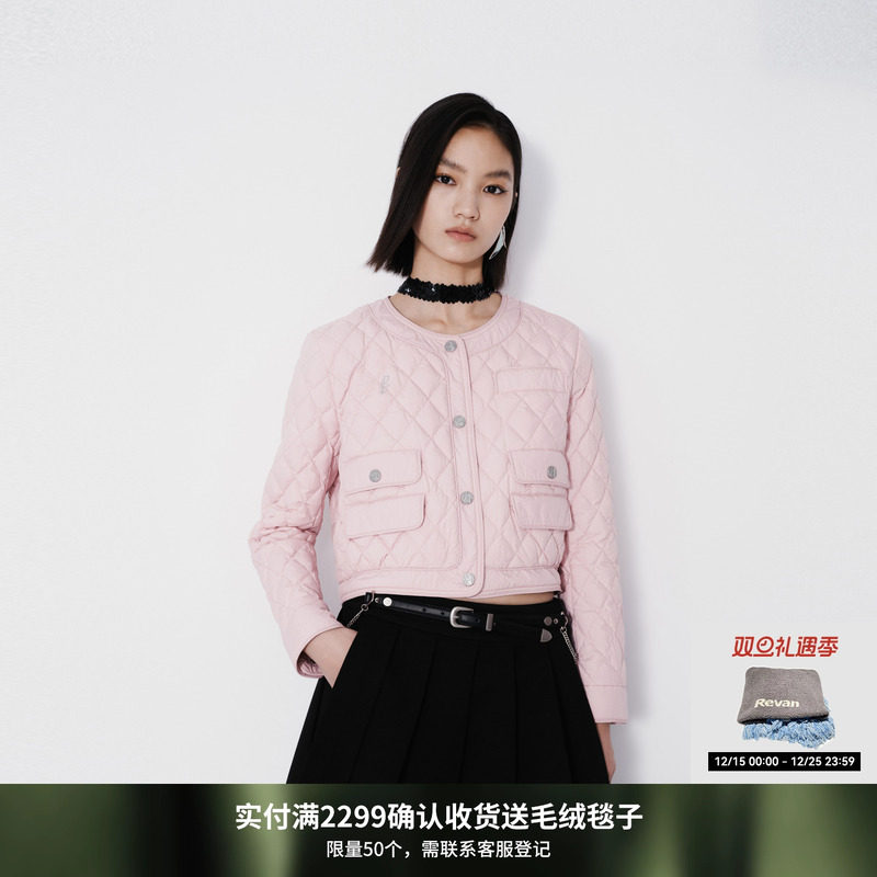 REVAN芮范设计师款质感立体绣宽松羽绒服RM70501328