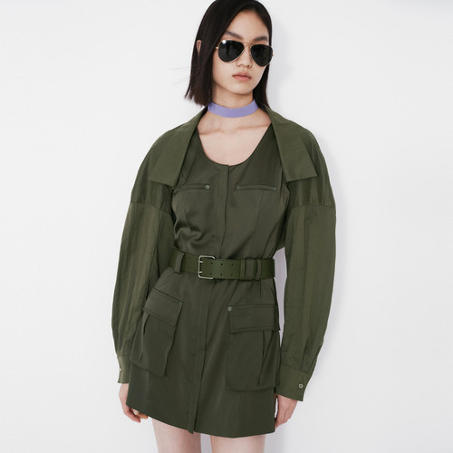 REVAN芮范设计师款工装感真两件连衣裙RM71101143