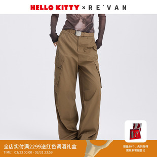 REVAN芮范HelloKitty都市机能风工装 RL71301199 裤