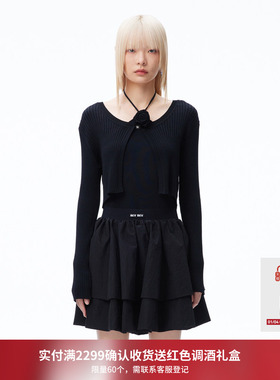 REVAN芮范设计师款复古芭蕾风真两件毛衫RN70601123