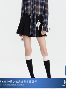 REVAN芮范设计师款钥匙串挂件牛仔短裙RM91502020