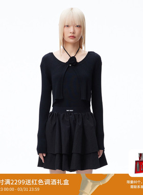 REVAN芮范设计师款复古芭蕾风真两件毛衫RN70601123