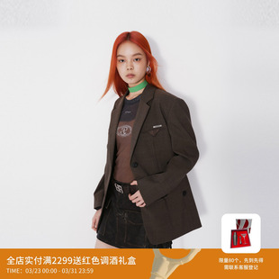 REVAN芮范设计师款 RM70101321 都市通勤风棕咖西装