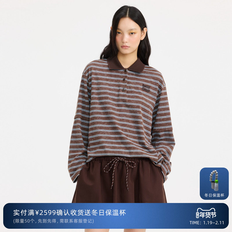 REVAN芮范设计师款复古学院感做旧POLO衫RL10801236,女装/女士精品,T恤,淘宝优惠券,粉丝福利购,淘宝优惠卷