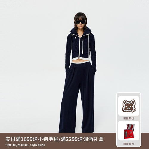 REVAN芮范设计师款撞色可脱卸充气U型枕卫衣套装RK12402356