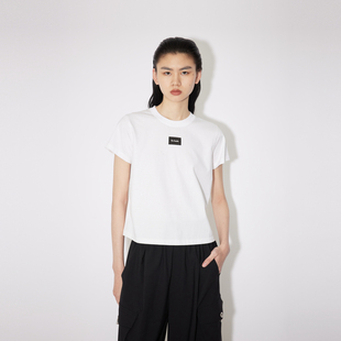 REVAN芮范设计师款 简约百搭logo标白色T恤RM31001051