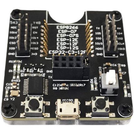 ESP8266测试架 编程器 支持ESP-01 01S 12 ESP32-C3-12F等
