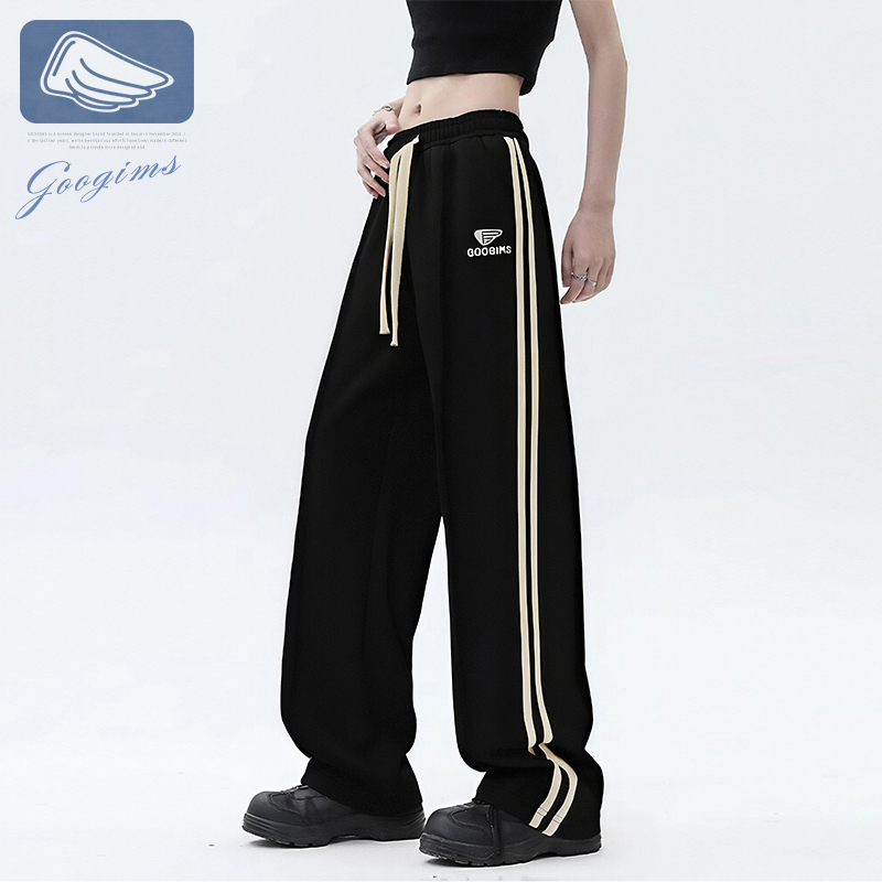 韩国Googims潮牌条纹长款