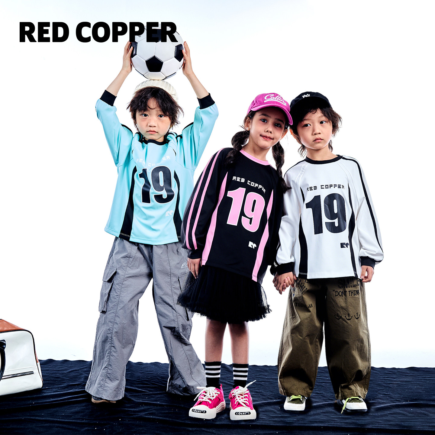 redcopper童装男童2025新款秋季上衣儿童美式高弹球衣运动长袖T恤,童装/婴儿装/亲子装,T恤,淘宝优惠券,粉丝福利购,淘宝优惠卷