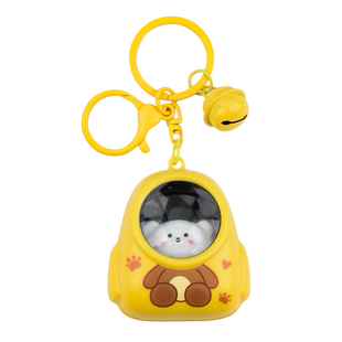 卡通发光背包小猫小熊钥匙扣挂件学生书包挂饰小夜灯儿童玩具刻字