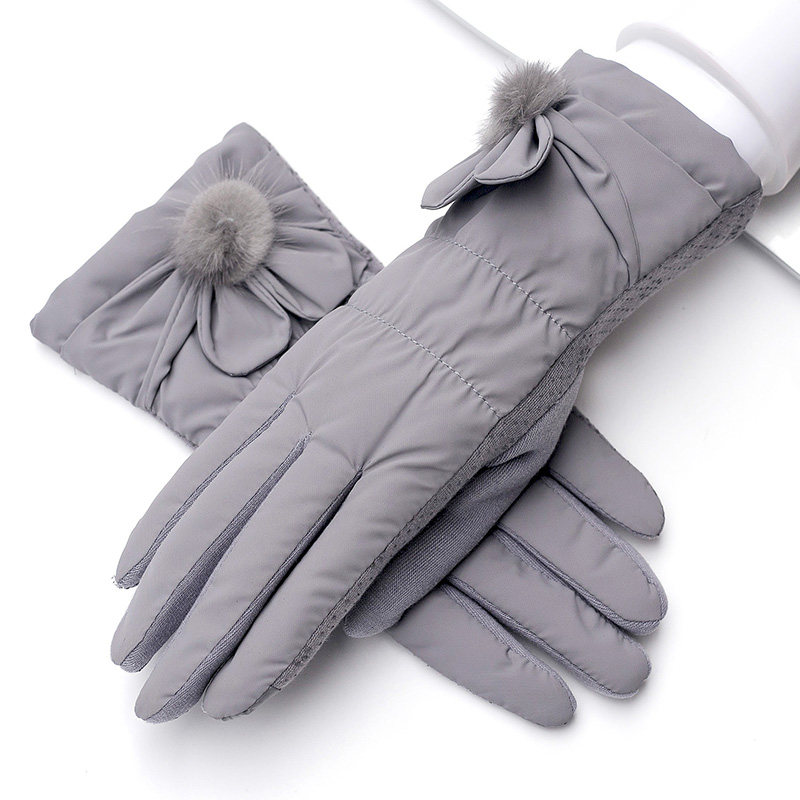 羽绒棉朋友保暖手套女