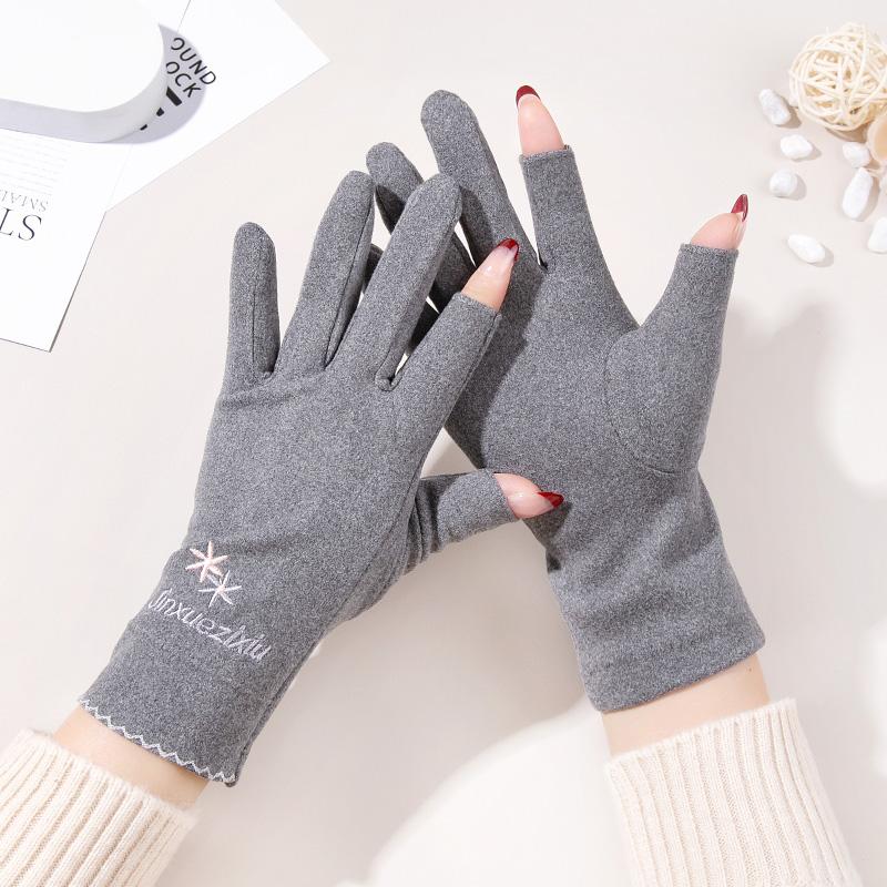 佩洛舞露指手套冬季保暖骑行