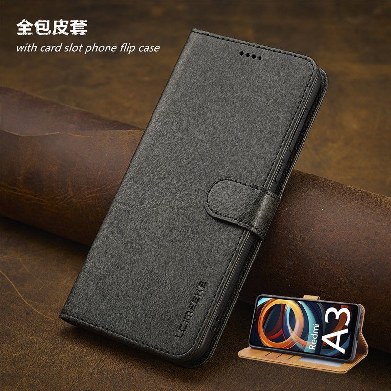 适用红米A3手机壳插卡翻盖皮套redmi A3 card case可放卡手機殼小米紅米a3電話套卡槽錢夾男女壳phone cover