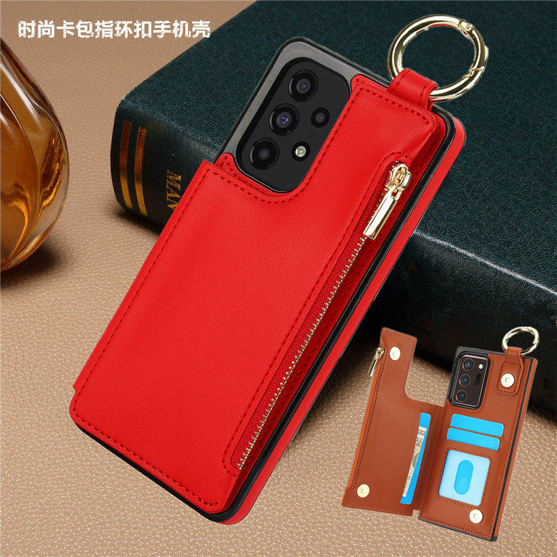 note20 ultra case适用三星A13手机壳a53卡包samsung a72 5G指环扣a73三星a52s手機殼背後咭a51卡夹電話cover