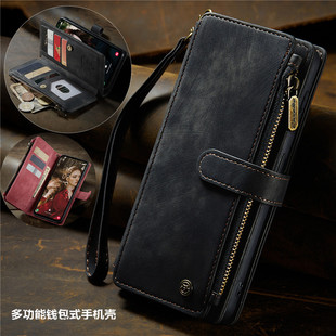 适用三星s23ultra手机壳samsungs24 fe phone case插卡包s25+皮套a16手機殼a55電話a54卡片钱包高档商务cover